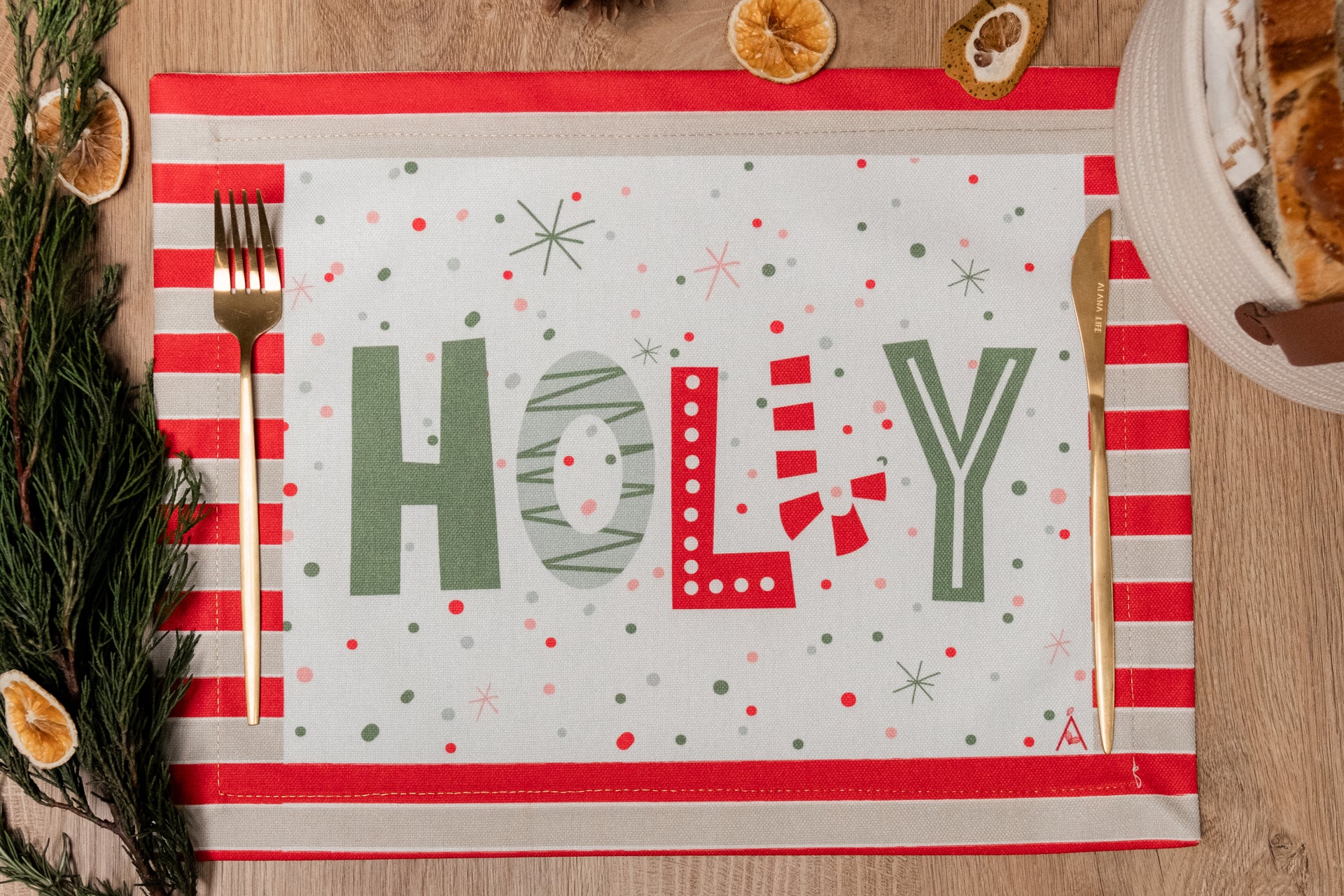 Individual Merry Xmas "Holly"