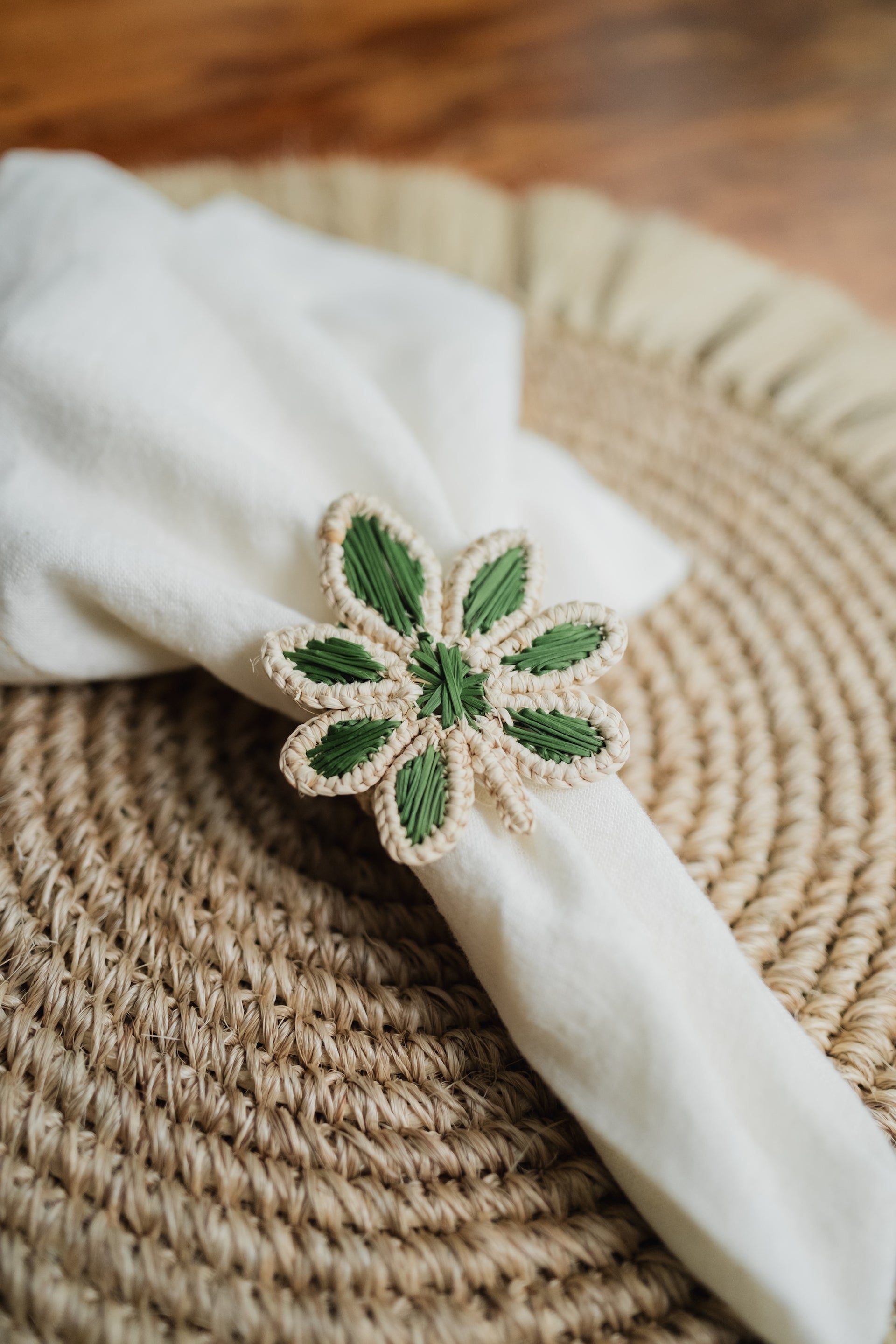 Servilletero Flor de palma