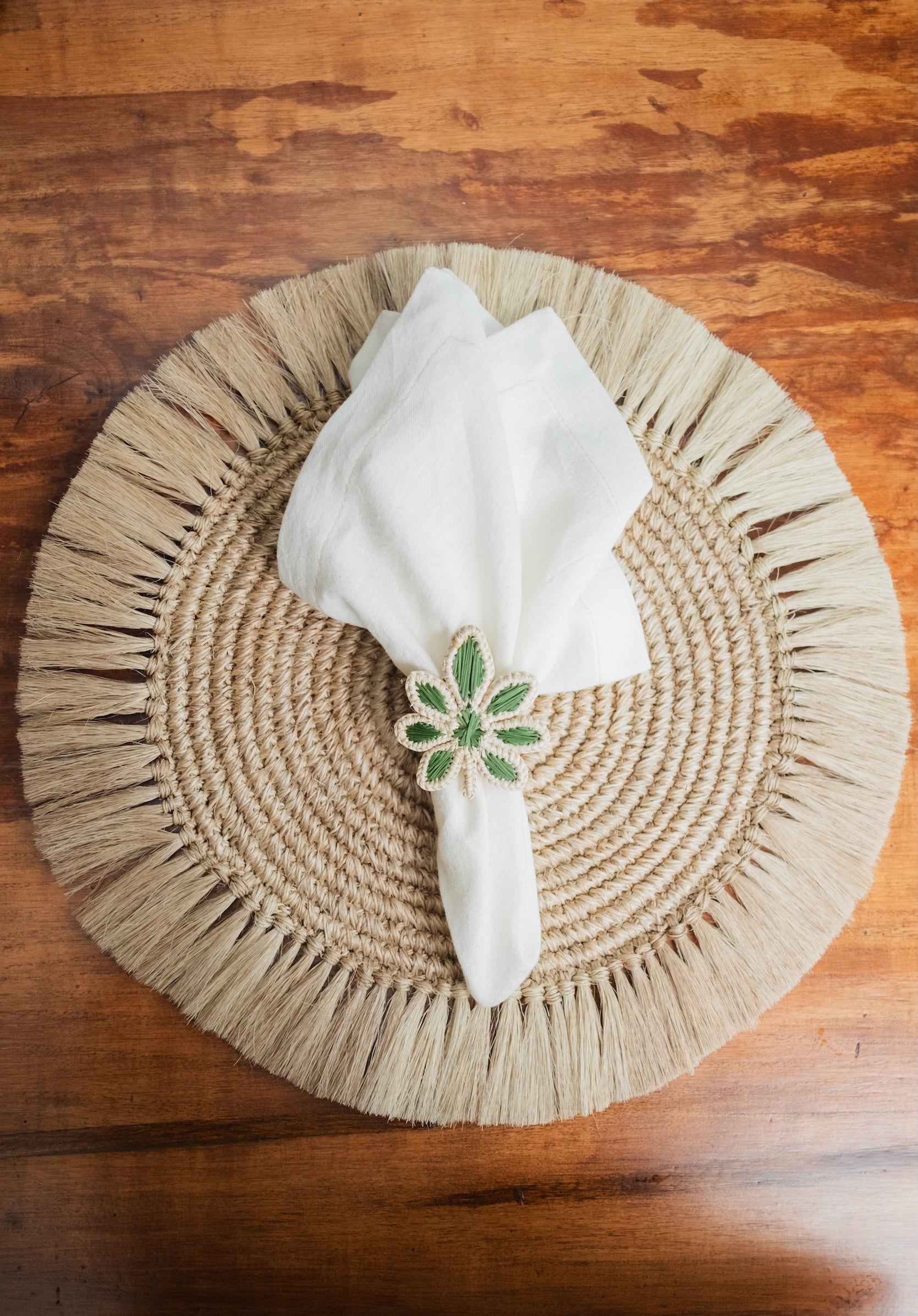 Servilletero Flor de palma